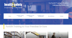 Desktop Screenshot of forklifttrainingbradford.com